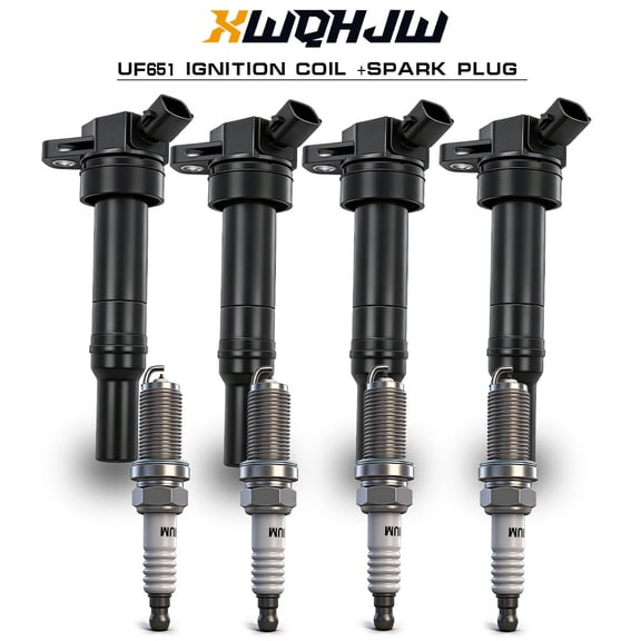 4* Ignition Coils & Iridium Spark Plugs For 2012-2016 Hyundai Elantra 1.8L L4