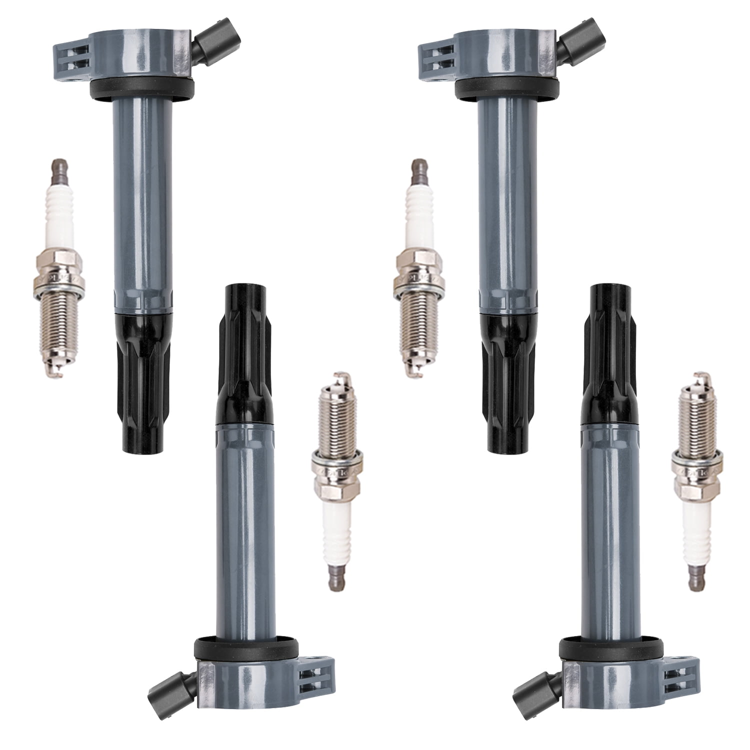 4 Ignition Coils and 4 Iridium Spark Plugs Compatible with 200918