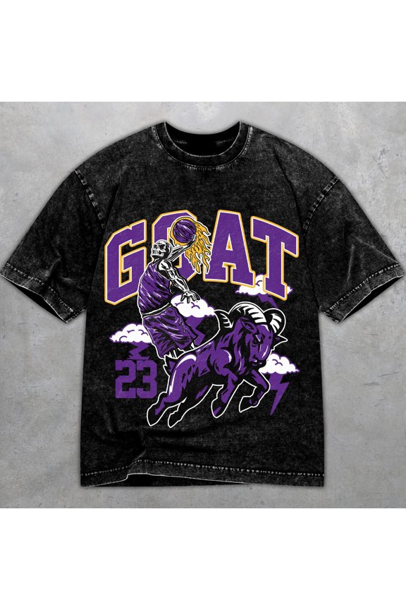 4 Imperial Purple 4s Washed Shirt, Goat 23, Shirts Match Sneakers