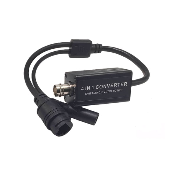 4 In 1 Analog To Converter Adapter For CCTV Security Cameras With BNC Input RJ45 Output H.265 RTSP 1080P Support
