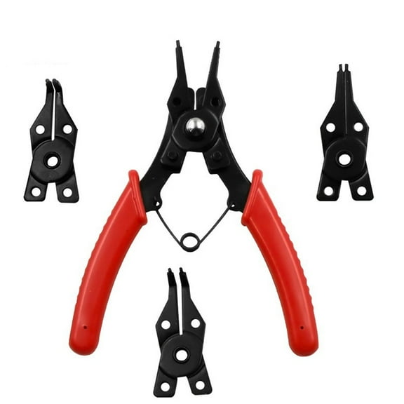4 In 1 Circlip Pincers Set Snap Ring Pliers Retaining Crimping Tongs Hand Tool