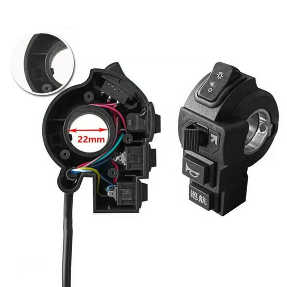 4 In 1 Electric Bicycle Switch Tail Light Turn Signal Horn Switch Button Scooter E-Bike Accessories Cycling Parts A Fangkenuo