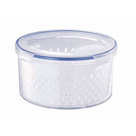 4 In 1 Food Storage Container Fruit Storage Containers For Fridge Household Transparent Food Storage Including Drain Soak Wash Drain And Store