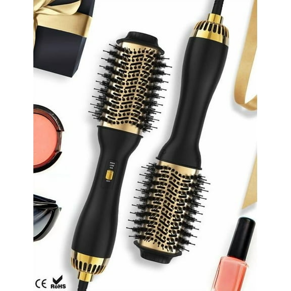 4 In 1 Hot Air Brush Styling Comb One-Step Heating Comb Hair Straightening Brush for Straight Curly