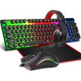 4 In 1 Keyboards Gaming Mouse & Rgb Headphones Wired Mechanical