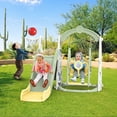 4In1 Kids Slide For Toddlers Age 13 Slide And Swing Set,Indoor