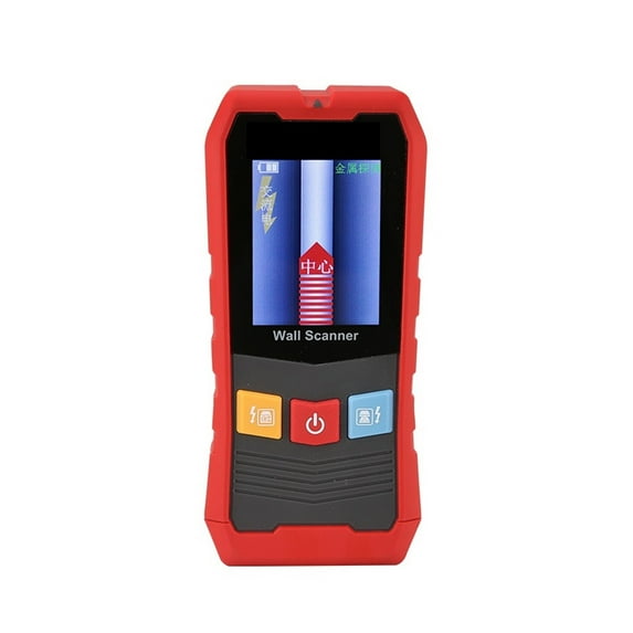 4 In 1 Metal Detector Wood Stud Finder AC Voltage Live Cable Wires Depth Tracker Wall Scanner ,High Visibility