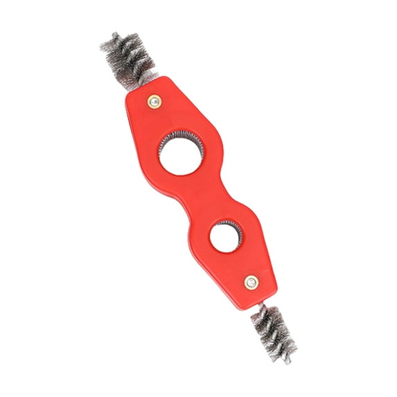 4 In 1 Metal Tubing Brush Metal Pipe Cleaner Car Terminals Steel Wire Brush Cleaning Inside and Outside Thread