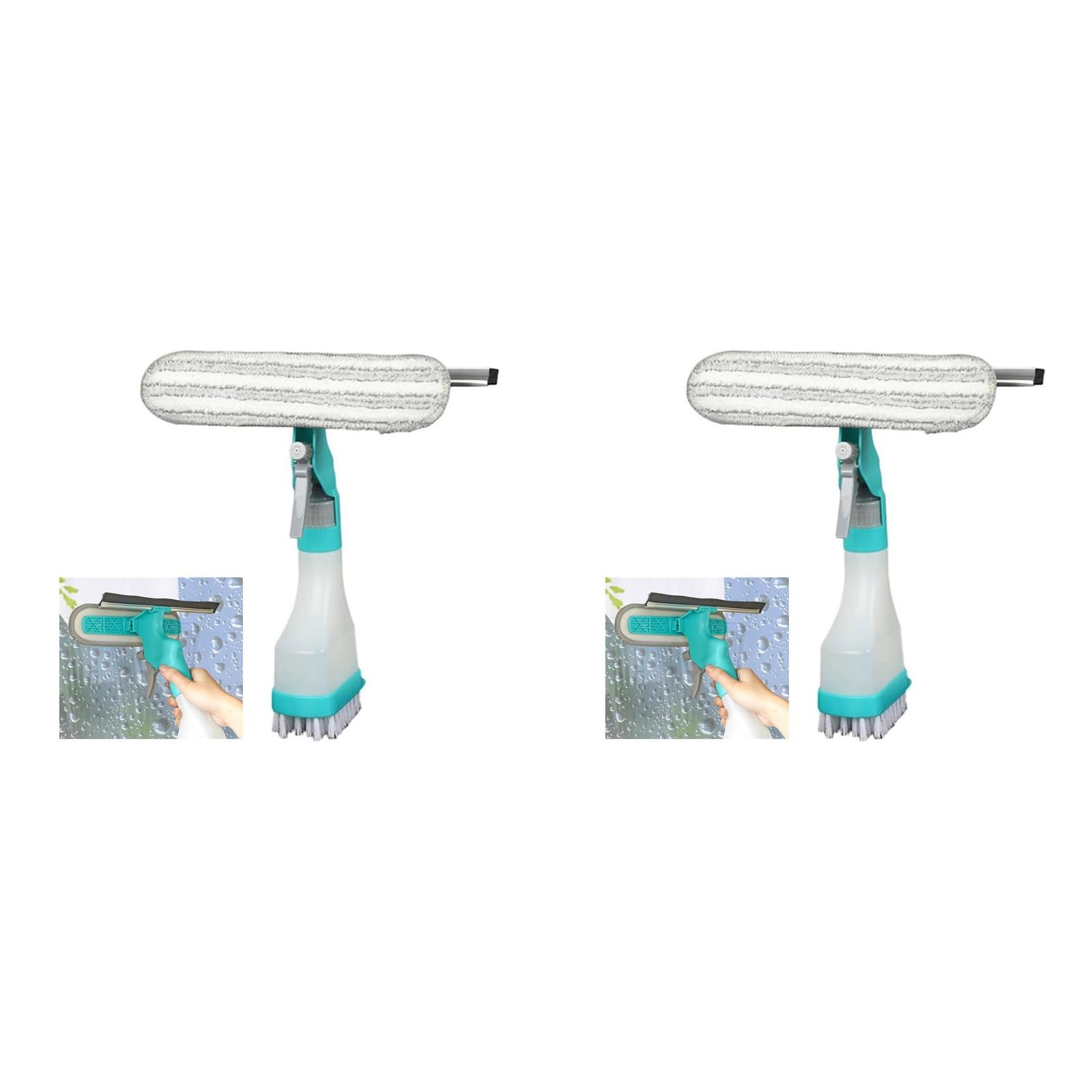 4 In 1 Microfiber Window Squeegee With Water Drill for Cleaning Couch