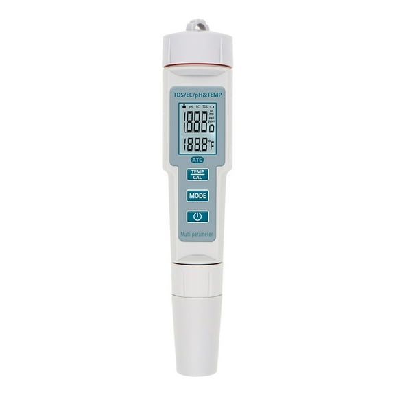 4 In 1 PH/EC/TDS&Temperature Meter Waterproof PH Meter LED Water Quality Monitor Tester PH Tester For Pools Drinking Water ,Accurate - 0_1