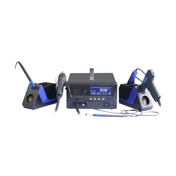 4 In 1 Rework Station --- Soldering Stations + Soldering Tweezers + Desoldering Gun +Hot Air Desoldering Station ,High Temperature Resistant