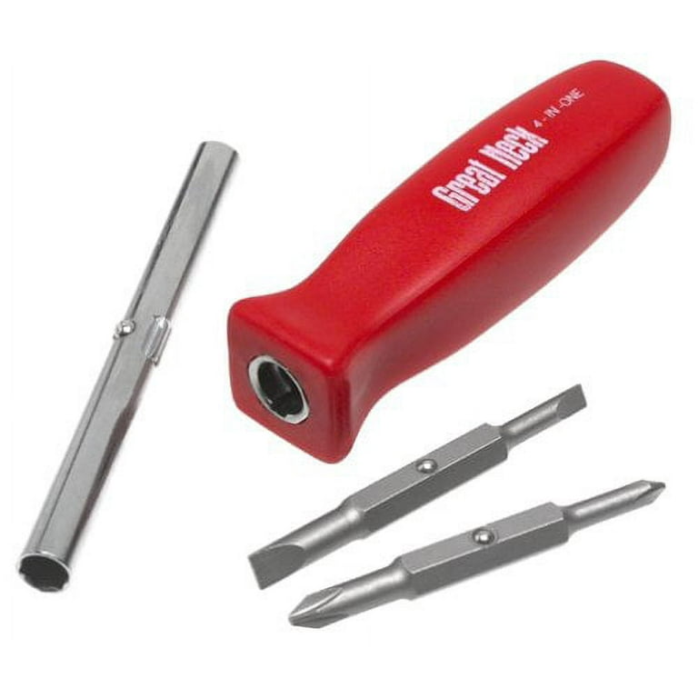 4 in-1 Screwdriver w/Interchangeable Phillips/Standard Bits, Assorted Colors 4 in-1 Screwdriver w/Interchangeable Phillips/Standard Bits, Assorted Colors