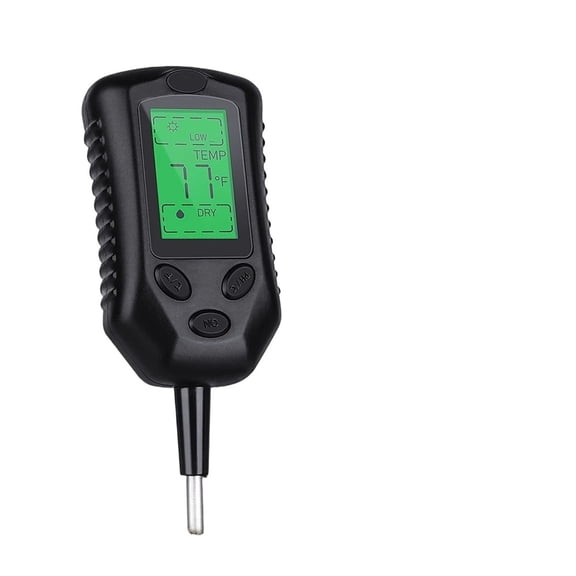 4 In 1 Soil PH Meter Moisture Monitor Sunlight Tester Thermometer Gardening Plants Flower Soil Sensor with Blacklight