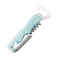 thumbnail image 1 of 4-In-1 Stainless Steel Beer Wine Bottle Opener Tool for Home Kitchen Restaurant Bar Can Opener Corkscrew Practical Gadget, Green, 1 of 8