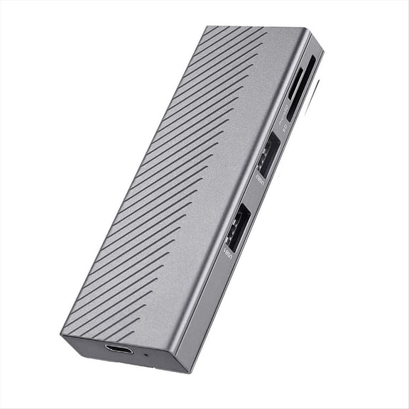 4-In-1 USB Hub with Disk Storage M.2 Dual Protocol SSD USB Type-C Adapter 10gbps Laptop Dock Station for PC Computer