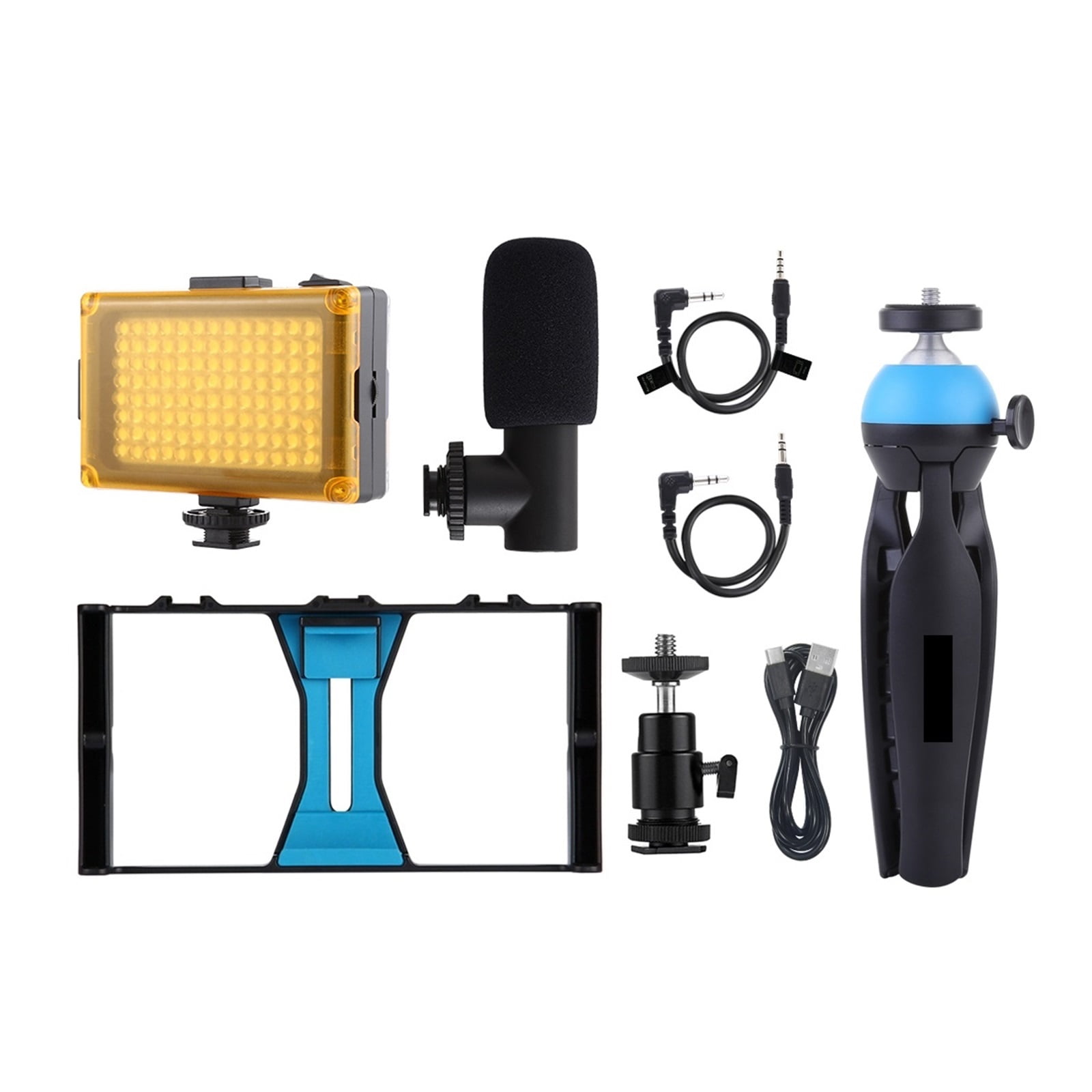 Broadcaster Rig 4 In 1 Vlogging Live Broadcast Smartphone Video Rig +104 LEDs Studio ...