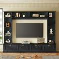 4 In 1 Wall Unit Entertainment Center for TVs Up To 78", Modern Large