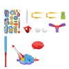 4-In-1 Water Sprinkler T Ball Set, 360 Degree Rotating Spray Game With Crocodile Shaped Design, Multifunctional Outdoor Hydro Baseball Toy For Backyard Yard Pool (Style B)