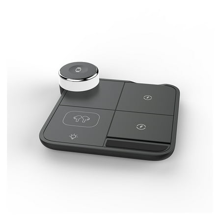 4 In 1 Wireless Charging Station With LED Light Qi For Phone Watch Earphone Magnetic Fast Charge ,High Power