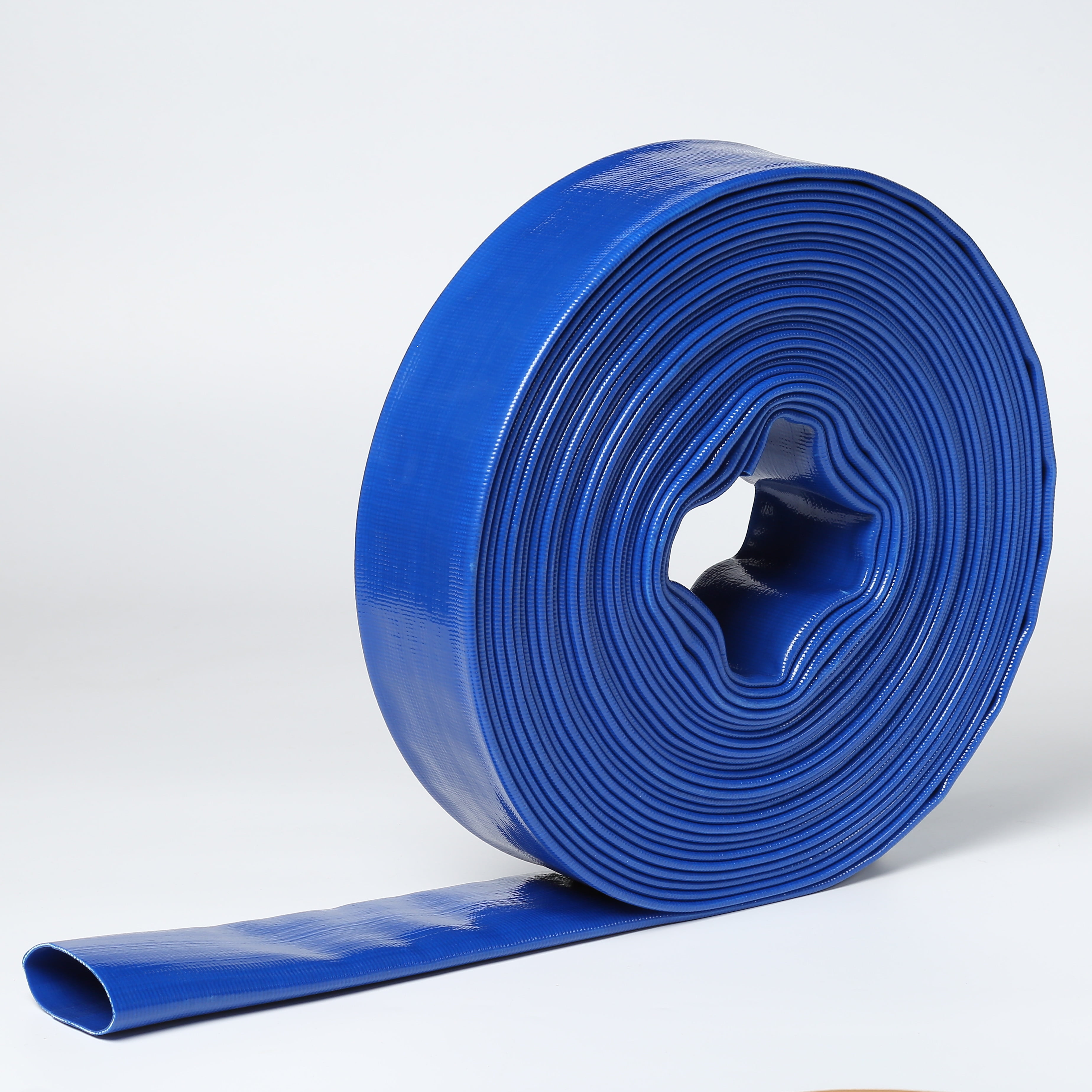 4" In Dia x 50 ft Heavy Duty Flat Lay Sump Pump Discharge and Backwash PVC Hose 4 Bar