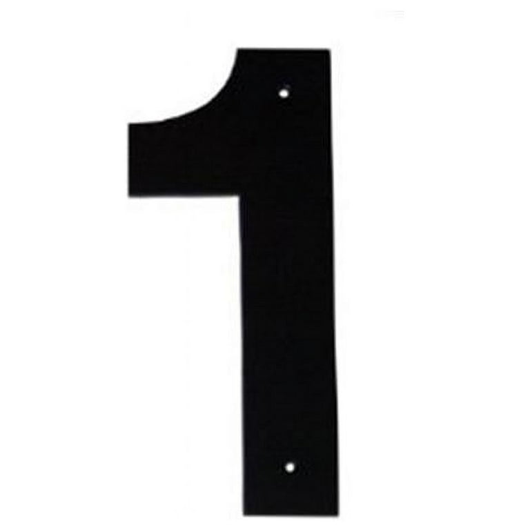 4 In. Helvetica Modern Font Individual House Number 1