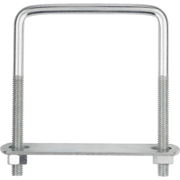 4 In, National Hardware, Square U Bolt, 0.02205 Pounds lb
