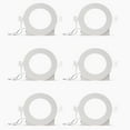 thumbnail image 1 of 4 In Slim Recessed LED Downlight with Night Light 5CCT Selectable White New Construction 9 Watt 750LM Triac Dimmable 6 Pack, 1 of 9