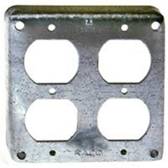4 In. Square 2 Duplex Cover