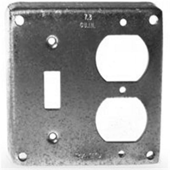 4 In. Toggle & Duplex Square Box Cover