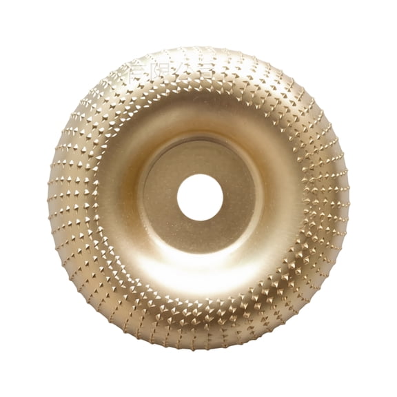 4 In Upgraded Curved Wood Carving Disc, Arc Profile Abrasive Shaping Angle Grinder Sanding Disc for Wood Sculpting Workshop Use Gold