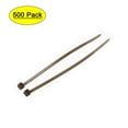 thumbnail image 1 of Uxcell 4 x 0.09 inch Self-Locking Zip Ties Cable Ties Nylon Brown 500 pack, 1 of 5