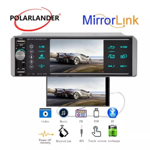 4 Inch 1 Din Car Radio BluetoothFM USB Android Sapacitive Screen Smart Voice Mirror link Multimedia Touch Screen