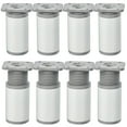 thumbnail image 1 of 4 Inch / 10cm Adjustable Furniture Legs, Btowin VCF 8 Pcs Matte Silver Round Aluminum Alloy Furniture Support Feet, Adjustable Height 0-20mm Replacement Leg for Cabinet Table Sofa Cupboard, 1 of 7