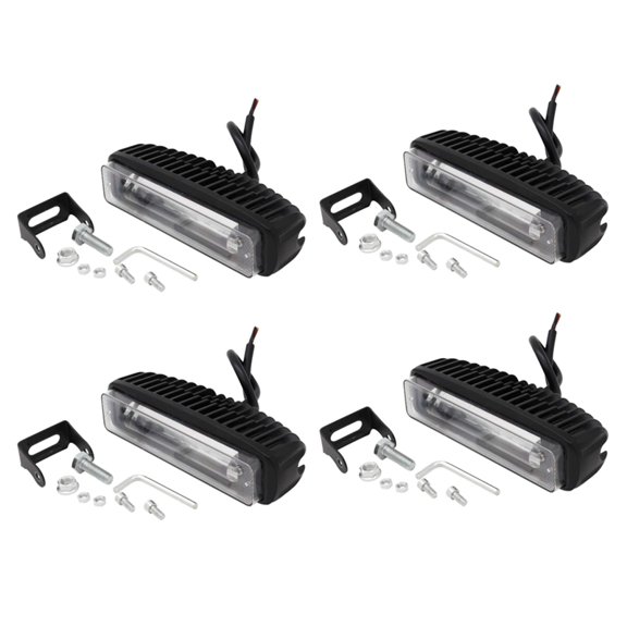 4 Inch 30W LED Forklift Truck Car Warning Lamp Working Light Bar Warehouse Danger Area Light,(4Pcs)