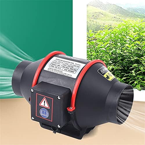 4 Inch 310 CFM Inline Duct Fan, Inline Fan with Temperature Humidity ...