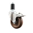 thumbnail image 1 of 4 Inch 316SS High Temp Glass Filled Nylon 1-5/8 Inch Stem Caster Lock Brake SCC, 1 of 2