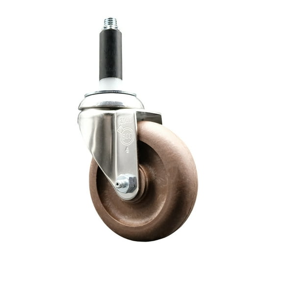 4 Inch 316SS High Temp Glass Filled Nylon 3/4 Inch Expanding Stem Caster SCC