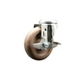 thumbnail image 1 of 4 Inch 316SS High Temp Glass Filled Nylon Swivel Bolt Hole Caster with Brake SCC, 1 of 2