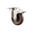 thumbnail image 1 of 4 Inch 316SS High Temp Glass Filled Nylon Top Plate Caster with Total Lock Brake, 1 of 2