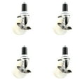 thumbnail image 1 of 4 Inch 316SS Nylon Wheel Swivel 1-5/8 Inch Expanding Stem Caster Set Brake SCC, 1 of 2