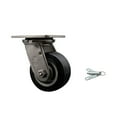 thumbnail image 1 of 4 Inch 316SS Rubber on Aluminum Swivel Caster with Roller Bearing&Swivel Lck SCC, 1 of 2