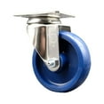 thumbnail image 1 of 4 Inch 316SS Solid Polyurethane Wheel Swivel Top Plate Caster Service Caster, 1 of 2