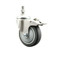 thumbnail image 1 of 4 Inch 316SS Thermoplastic Rubber Swivel 3/8 Inch Stem Caster Total Lock Brake, 1 of 2