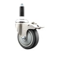 thumbnail image 1 of 4 Inch 316SS Thermoplastic Rubber Swivel 7/8 Inch Stem Caster Lock Brake SCC, 1 of 2