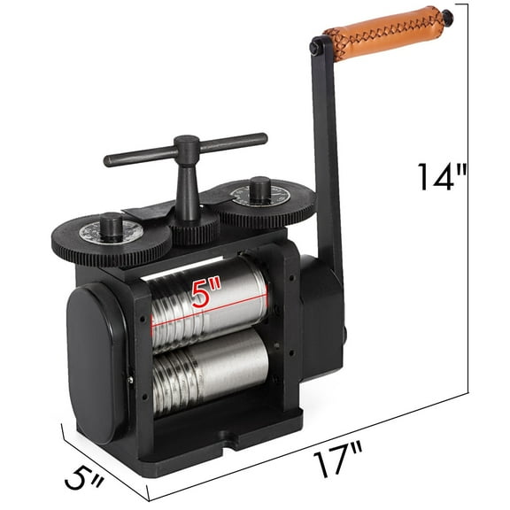 4 Inch 5 Inch Rolling Mill Wire Flat Pattern Press Sheet Metal Jewelry Making 4:1 Press Tabletting Tool for Repair Design
--------
,Strong & Durable