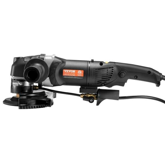 4-Inch 800W Wet Concrete Polisher, 6-Speed Adjustable Electric Polishing Machine with 7 Pads for Stone & Floor (Wet/Dry Use)