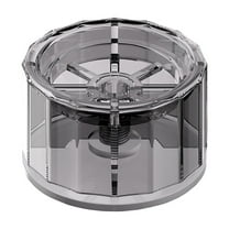 4 Inch Adjustable Furniture Risers | Heavy Duty Plastic Bed & Desk Lifts | 3.1-4.3 Inch Height | Round Leg Design | Set of 4 Clear Risers for Bed Frame Table Sofa Chair