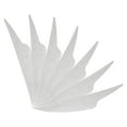 thumbnail image 1 of Uxcell Arrow Vanes, Turkey Feather Fletching Shield Cut Archery Fletch Right Wing White, 1 of 5