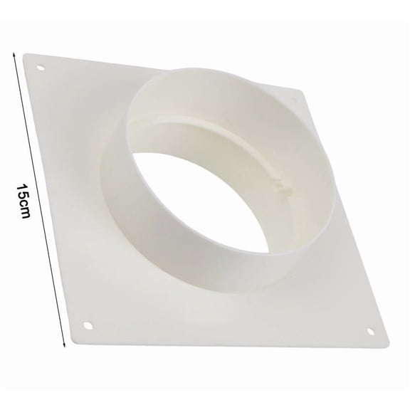 4 Inch Backflow Preventer Duct Return Air Blocker for Efficient Ventilation in Bathrooms and Kitchens (Without valve)
