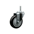 thumbnail image 1 of 4 Inch Black Poly Wheel Swivel 3/4 Inch Threaded Stem Caster Service Caster, 1 of 2
